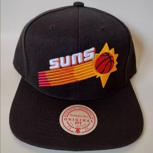 Mitchell & Ness Phoenix Suns NBA Primary Logo Black Snapback Hat Cap BRAND NEW